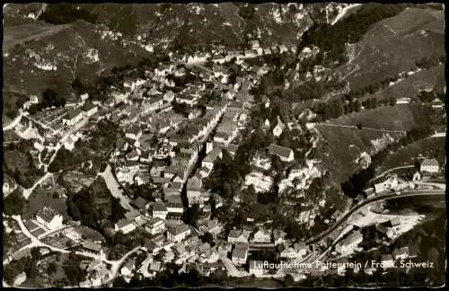 Ansichtskarte Pottenstein Luftbild aus großer Höhe 1964
