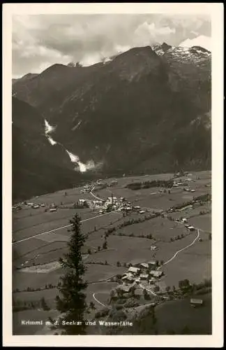 Ansichtskarte Krimml Krimml mit dem Seekar und Wasserfälle 1938