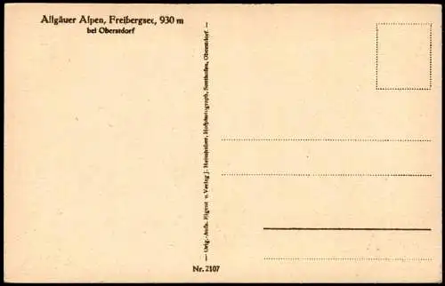 Ansichtskarte Obersdorf Freibergsee 1935