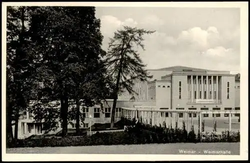 Ansichtskarte Weimar Weimarhalle 1930