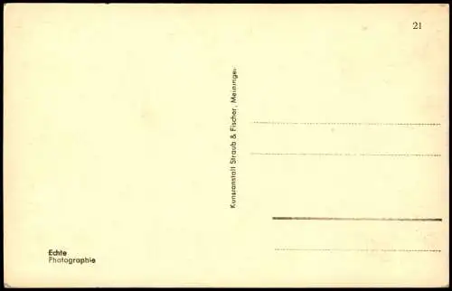 Ansichtskarte Bad Liebenstein Kurhaus Partie im Kurgarten 1940