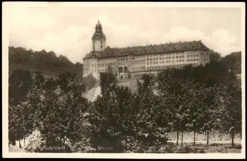 Ansichtskarte Rudolstadt Schloss (Gesamtansicht) 1930