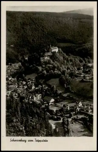 Ansichtskarte Schwarzburg Schwarzburg vom Trippstein 1940