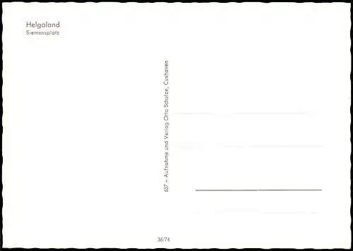 Ansichtskarte Helgoland (Insel) Siemensplatz 1987