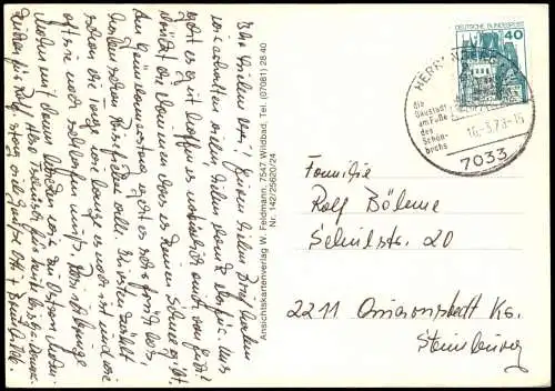 Ansichtskarte Herrenberg Mehrbildkarte diverse Ortsansichten 1978