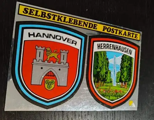 Ansichtskarte Herrenhausen-Hannover Aufkleberkarte 1985