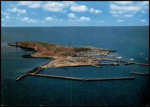 Helgoland (Insel) Luftbild Nordseebad Insel vom Flugzeug aus 1980