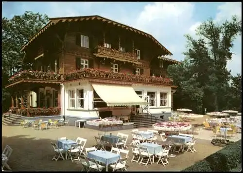 Ansichtskarte Königstein (Taunus) Kurhaus Außenterrasse Außensitz 1975