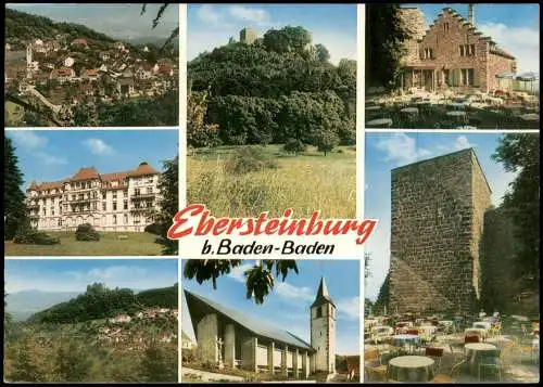 Baden-Baden Umlandansichten mit der Burgruine Alt-Eberstein 1910/1970