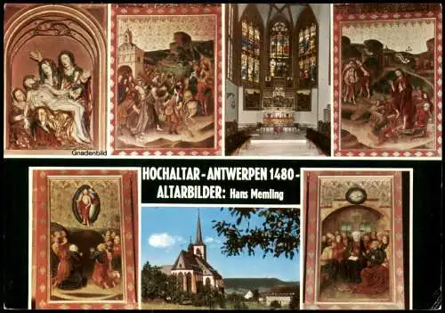 Klausen Mehrbild-AK Altarbilder Hans Memling Wallfahrtskirche Gnadenbild   1981