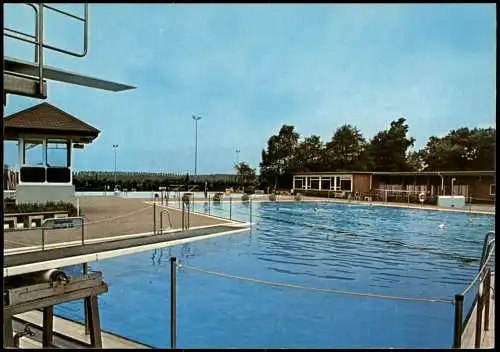 Ansichtskarte Edewecht Freibad Schwimmbad 1975