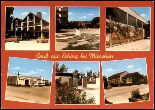 Eching (Landkreis Freising) Mehrbildkarte mit Ortsansichten 1980