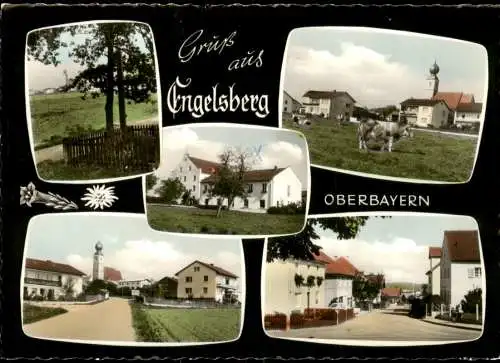 Engelsberg Gruss-Aus-Karte Engelsberg Häuser, Straßen, Umland 1975