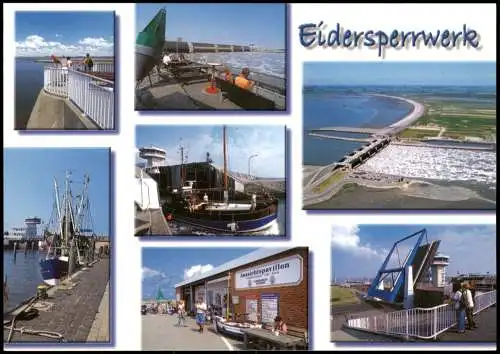 Wesselburenerkoog Eiderdamm Sperrwerk   Hundeknöll  Vollerwiek Eiderstedt 2000