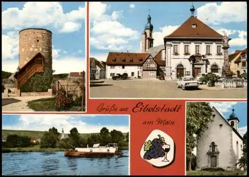 Ansichtskarte Eibelstadt Ortsansichten Mehrbild Grusskarte 1960