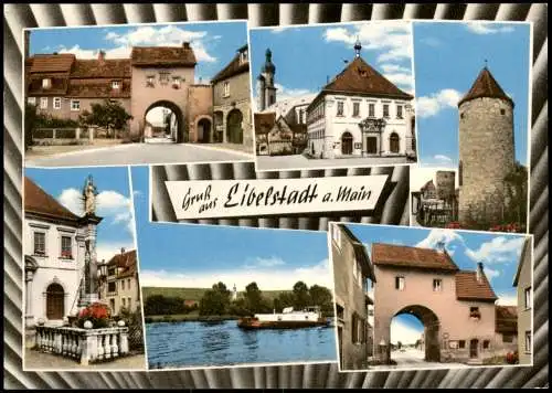 Ansichtskarte Eibelstadt Mehrbildkarte mit diversen Ortsansichten 1965