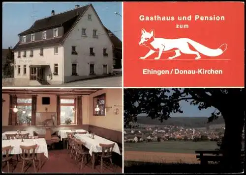 Ehingen (Donau) Gasthaus und Pension Zum Fuchs Ehingen Donau-Kirchen 1980