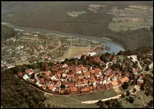 Ansichtskarte Dilsberg-Neckargemünd Luftaufnahme Luftbild 1980