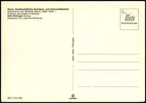 Dillingen a. d. Donau VW Käfer a.d. OBERE APOTHEKE  Universitätsstadt 1975