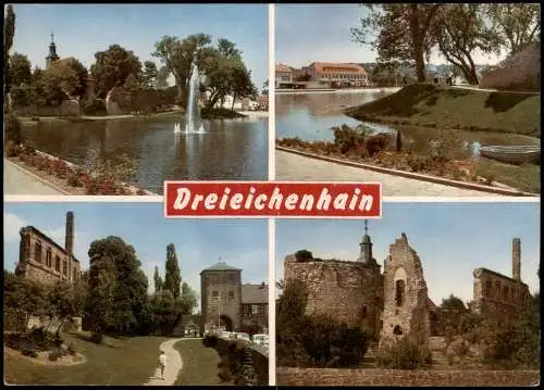 Ansichtskarte Dreieichenhain-Dreieich 4 Bild: Ruine, Fontaine 1975