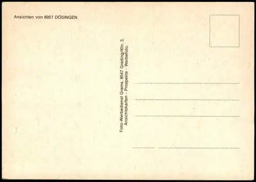 Ansichtskarte Dösingen Gruss-Aus-Mehrbildkarte mit 4 Ortsansichten 1970