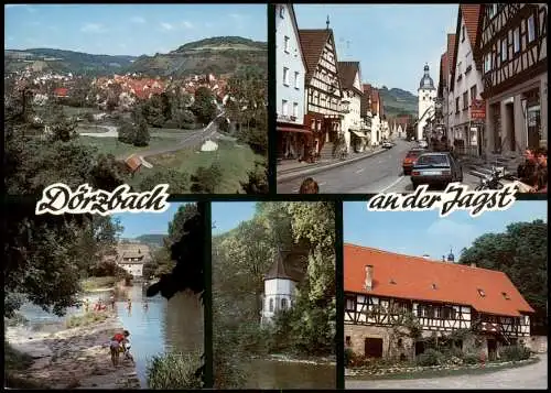 Dörzbach Mehrbild-AK Ortsansichten von Dörzbach a. d. Jagst 1980