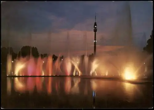 Dortmund Westfalenpark Gartenschau Großes Wasserlichtkonzert 1975
