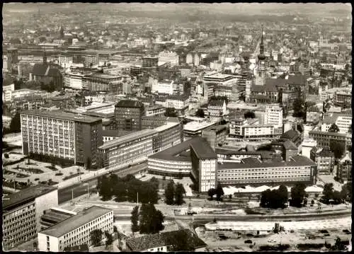 Ansichtskarte Dortmund Luftbild Innenstadt City vom Flugzeug aus 1956