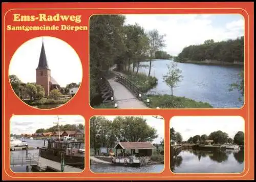 Ansichtskarte Dörpen Mehrbildkarte Ems-Radweg Samtgemeinde Dörpen 1980