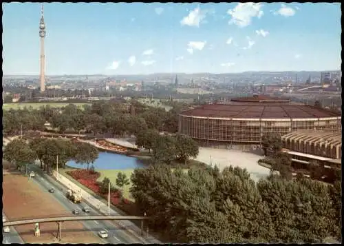 Ansichtskarte Dortmund Fernsehturm, Westfalenhalle 1970