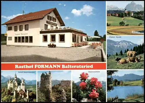 Balteratsried-Marktoberdorf Rasthof FORMANN Balteratsried (Mehrbildkarte) 1975