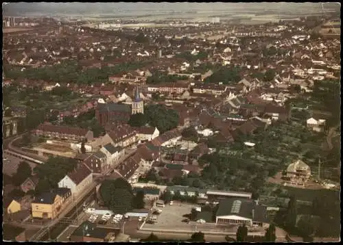 Ansichtskarte Dormagen Luftbild Luftaufnahme City vom Flugzeug aus 1965