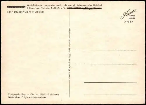 Ansichtskarte Dormagen Luftbild Luftaufnahme Stadtteil HORREM 1970