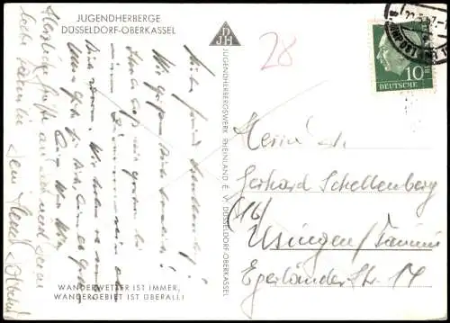 Oberkassel-Düsseldorf DJH JUGENDHERBERGE DÜSSELDORF-OBERKASSEL 1957