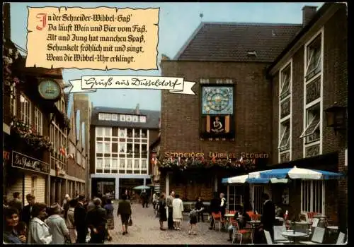 Düsseldorf Ortsansicht "Schneider-Wibbel-Gaß", Gaststätte 1972