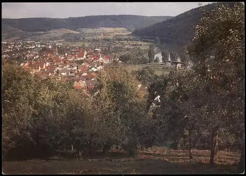Ansichtskarte Dorfprozelten Panorama-Ansicht Ort im Naturpark Spessart 1975