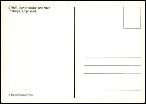 Ansichtskarte Dorfprozelten Panorama-Ansicht Ort im Naturpark Spessart 1975