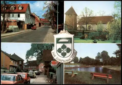 Dorfmark-Bad Fallingbostel Mehrbild  Ortsansichten Hauptstraße Badeanstalt 1980