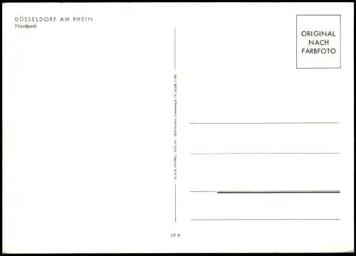 Ansichtskarte Düsseldorf 2-Bild Karte vom Nordpark 1980