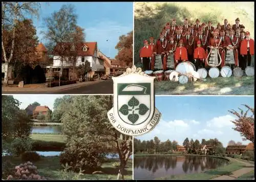 Dorfmark-Bad Fallingbostel Mehrbildkarte Ortsansichten und Schützenkorps 1980