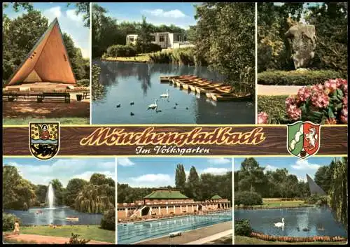 Ansichtskarte Mönchengladbach Im Volksgarten - Mehrbild 1993