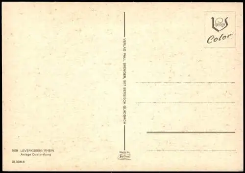 Ansichtskarte Leverkusen Anlage Doktorsburg 1975