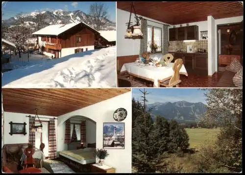 Lenggries Werbekarte GÄSTEHAUS HOLZERHOF im OT Fleck Hohenreuth 1980