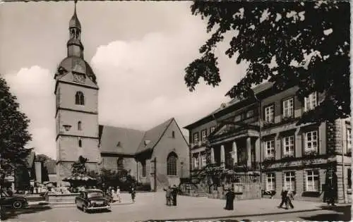 Ansichtskarte Detmold Marktplatz 1962