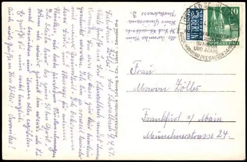 Bad Schwalbach Langenschwalbach 4 Bild: Kurhotel Kurhaus Totale 1951