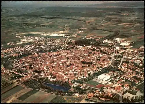Bad Windsheim Luftbild Luftaufnahme Gesamtansicht v. Flugzeug aus 1969