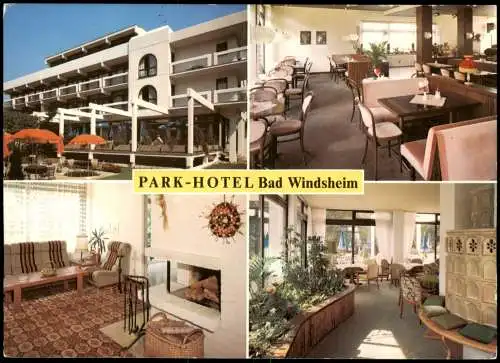 Ansichtskarte Bad Windsheim Mehrbildkarte PARK HOTEL Im Kurpark 1980