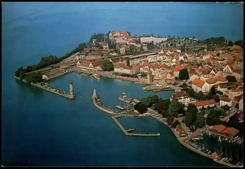 Ansichtskarte Lindau (Bodensee) Luftbild aus großer Höhe 1988