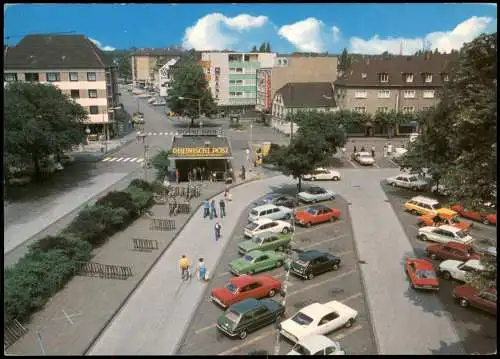 Ansichtskarte Dinslaken Straßen-Ansicht Neutorplatz Auto Parkplatz 1980