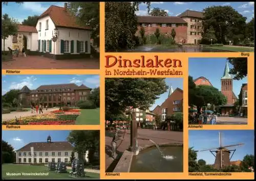 Dinslaken   Altmarkt Hiesfeld, Turmwindmühle Museum Voswinckelshof 1990
